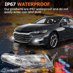 OKSIWA Fog Lights Compatible with 2019-2023 Malibu Left Side Front Bumper Driving Lamps Fog Lamps Driver Side-3
