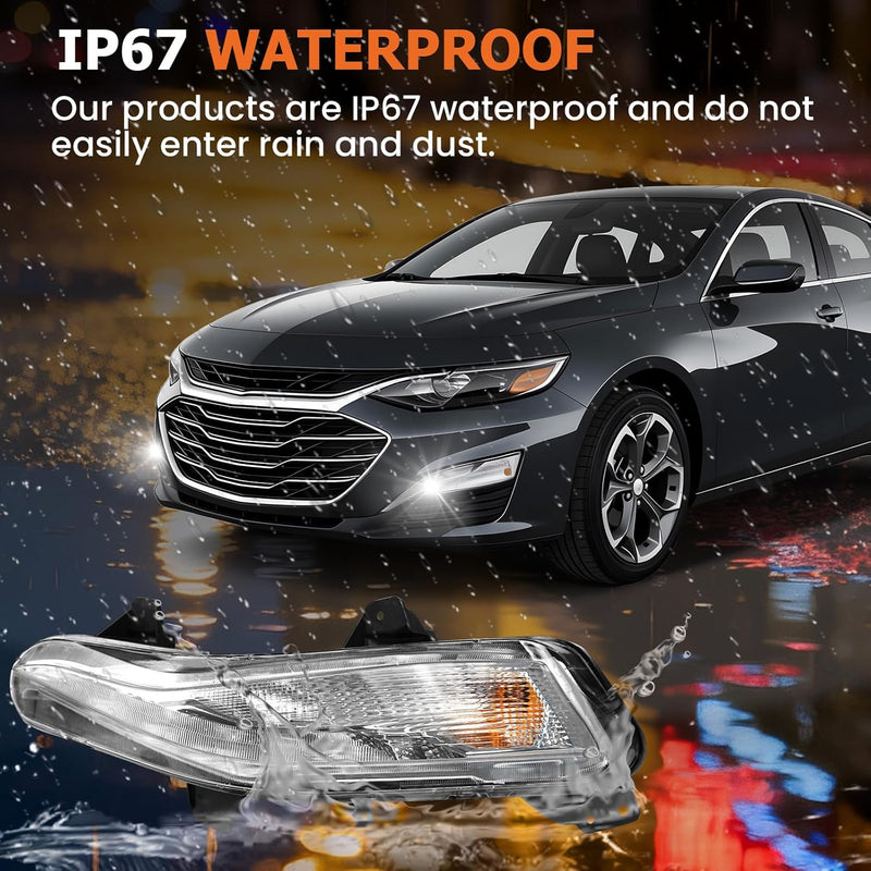 OKSIWA Fog Lights Compatible with 2019-2023 Malibu Left Side Front Bumper Driving Lamps Fog Lamps Driver Side-3