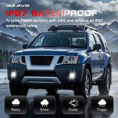 DOT Approved LED Projector Fog Light for 2005–2015 Nissan Xterra & 2010–2019 Nissan Frontier, 1 Pair-7
