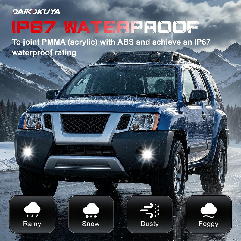 DOT Approved LED Projector Fog Light for 2005–2015 Nissan Xterra & 2010–2019 Nissan Frontier, 1 Pair-7