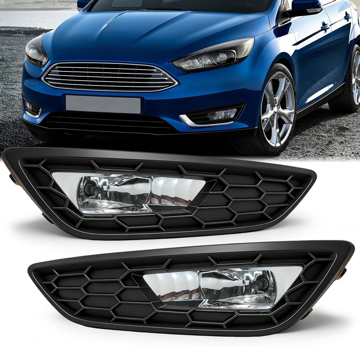 DOT Approved Fog Light for 2015–2017 Ford Focus, 1 Pair