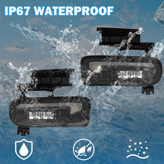 OKSIWA LED Fog Lights Assembly Fit For 1999-2002 Silverado 1500 2500/2001 2002 Silverado 1500HD 2500HD 3500/2000-2006 Tahoe Suburban 1500 2500 Fog Lamps LED3-7
