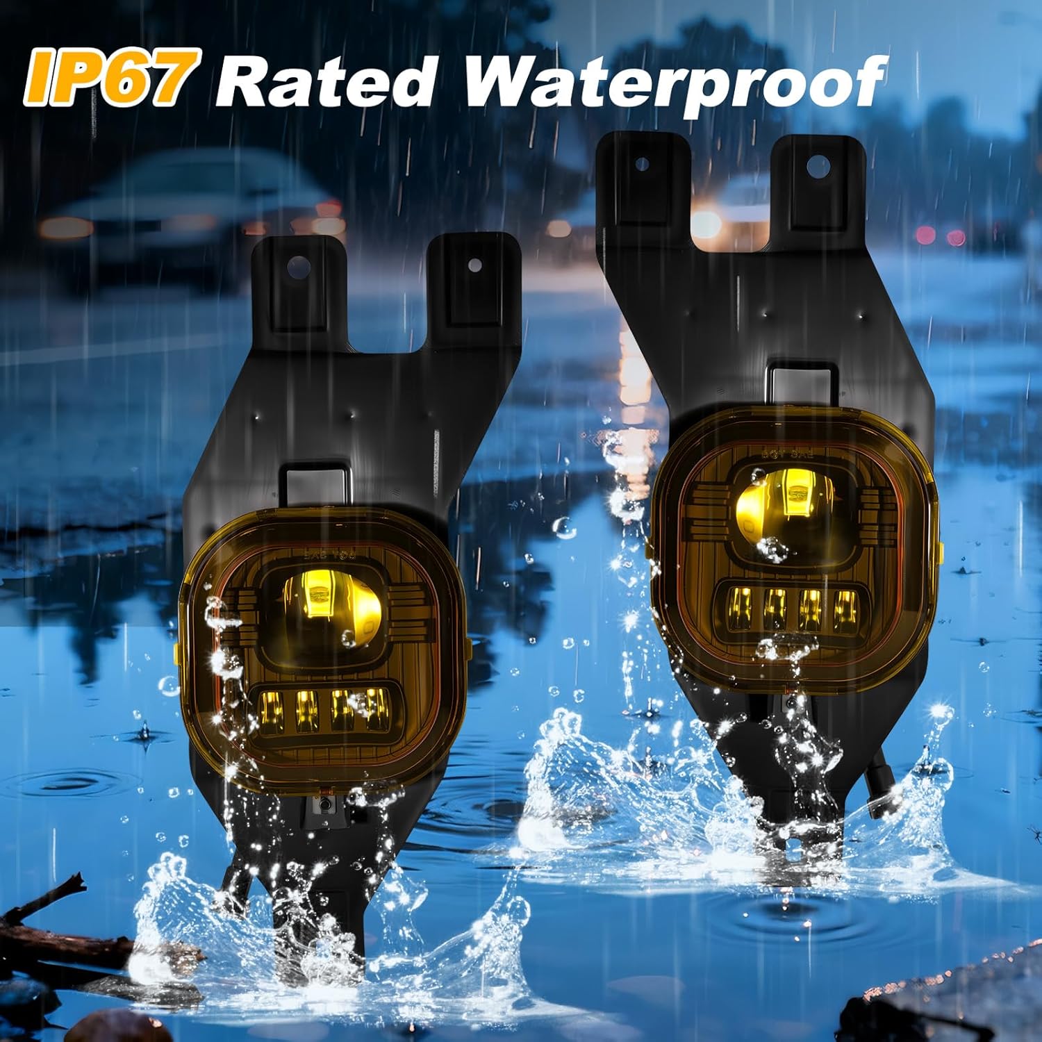 OKSIWA LED Fog Lights Fit For 2001 2002 2003 2004 Ford F-250/ F-350/ F-450/ F-550 Super Duty/2001 2002 2003 2004 Ford Excursion, A Pair Of Fog Lamps-7