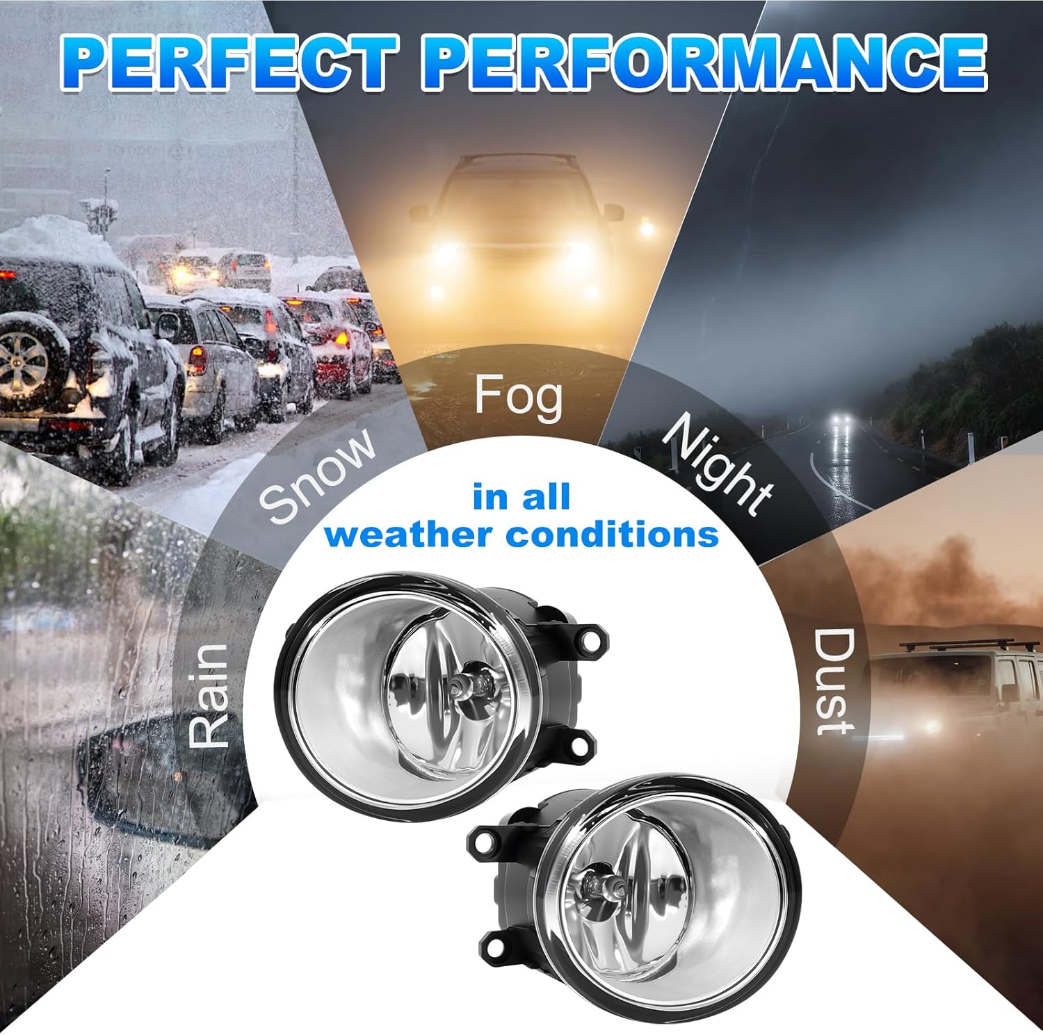 OKSIWA Fog Lights Fit for 2008-2011 Toyota Vios/Yaris Bumper Driving Fog Lamps Assemblies w/Switch and Wiring Harness-6