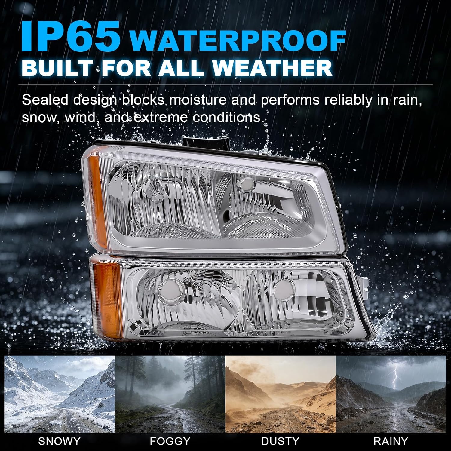 Headlight for 2003–2006 Chevy Silverado 1500HD / 2500HD / 3500 / Avalanche-6