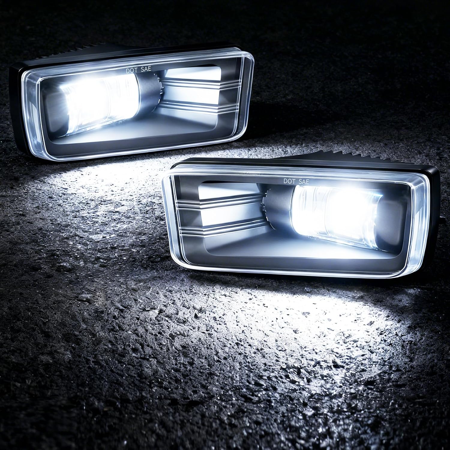 OKSIWA LED Fog Lights for 2007-2015 Chevy Silverado, Suburban, Tahoe, 2007-2013 Avalanche, Pick Up Truck Fog Lamp Replacement with Fog Wiring Harness Switch-2