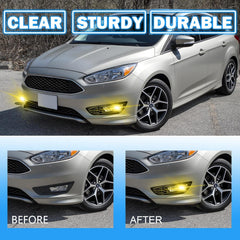 OKSIWA Fog Lights Assemblies Compatible With 2015 2016 2017 Ford Focus Fog Lamps Drive and Passenger Side Front Bumper Fog Lights Clear Lens-7