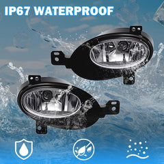 OKSIWA Fog Lights Assembly Compatible With 2015 2016 2017 2018 2019 2020 2021 2022 2023 HR-V/VEZE Front Bumper Driving Fog Lamp Light Kits-8