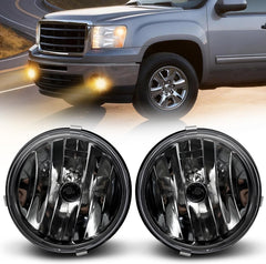 DOT Approved Halogen Fog Lights for 2007-2013 GMC Sierra 1500 & 2007-2014 Sierra 2500HD 3500HD Plug & Play-1