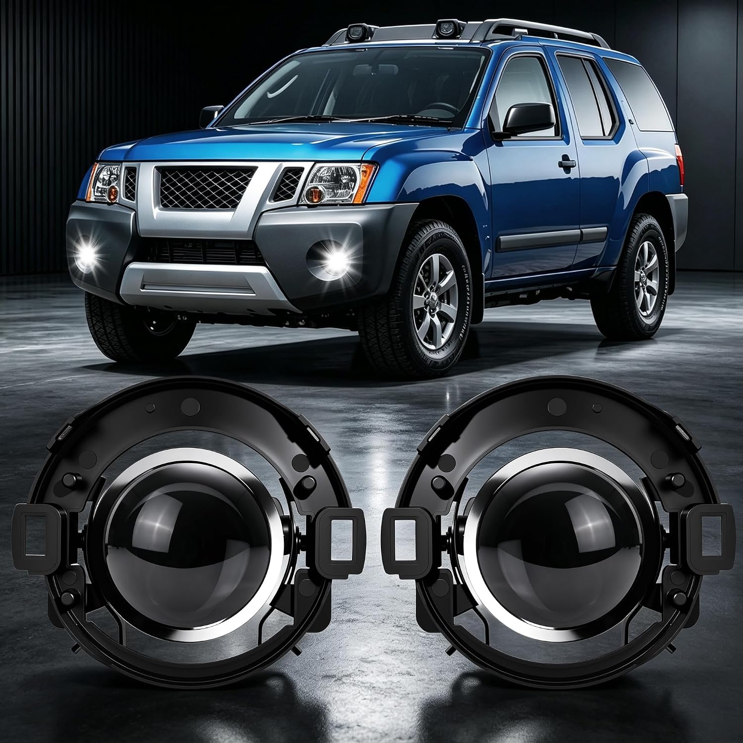 DOT Approved LED Projector Fog Light for 2005–2015 Nissan Xterra & 2010–2019 Nissan Frontier, 1 Pair