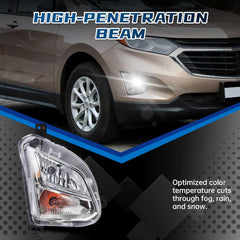 DOT Approved Halogen Fog Light for 2018-2021 Chevy Equinox Passenger Side OEM Replacement, Plug & Play-3