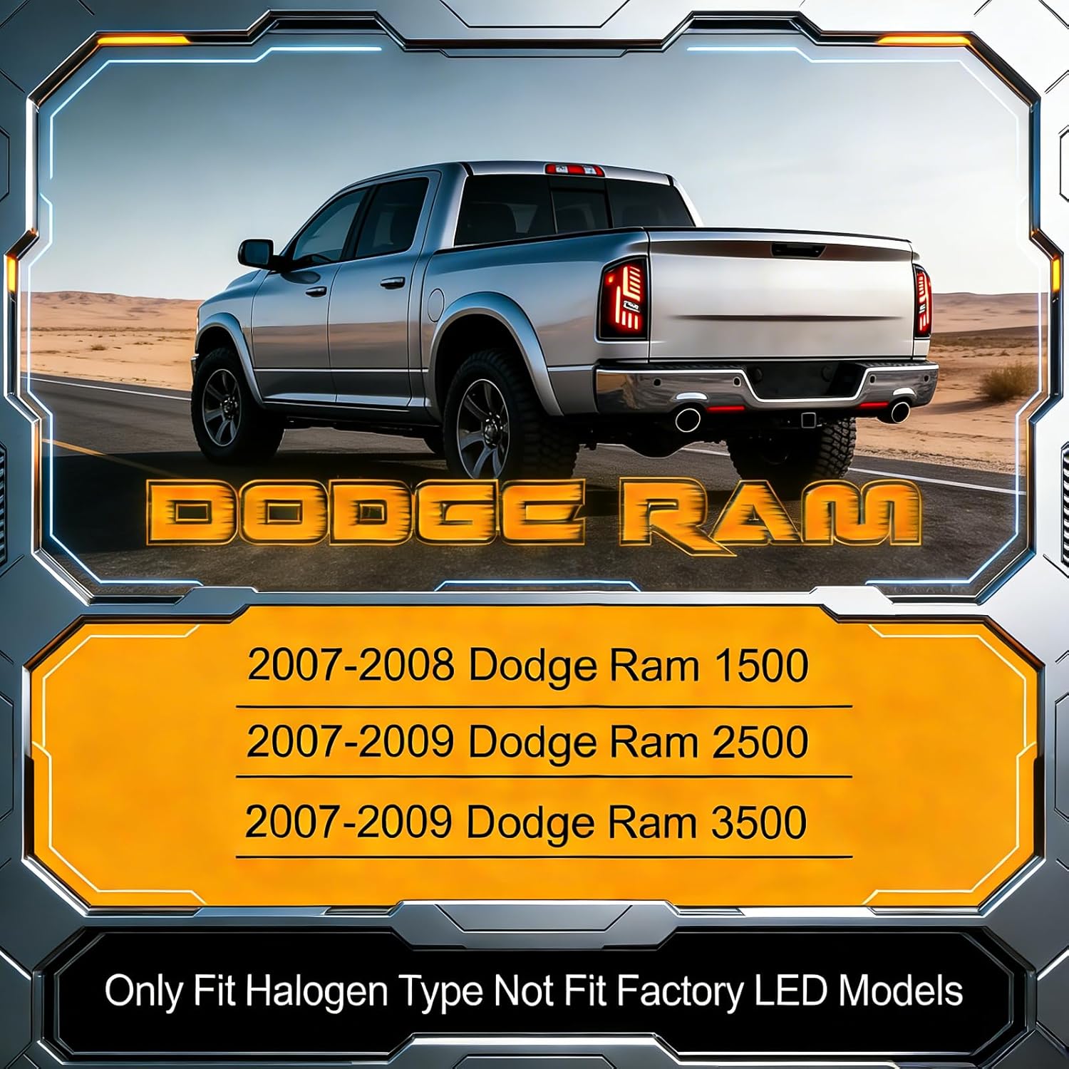 OKSIWA Sequential Full Led tail lights Fit for Dodge Ram 1500 2007 2008, Fit for Ram 2500 3500 2007-2009 Starting Animated Rear Light Assembly, Dynamic Turn Signal,Reverse Light,Brake Light Smoked