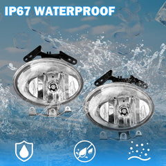 OKSIWA Fog Lights Compatible with 2007 2008 2009 Hyundai Santa Fe A Pair of Fog Light with Clear Lens Front Bumper Fog Lamps-8