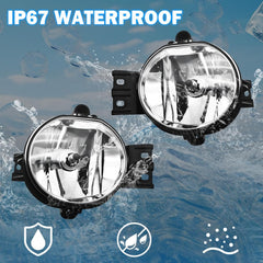 OKSIWA Fog Lights Compatible With 2002-2009 Ram 1500 2500 3500/2004-2006 Durango Pickup Truck 2002-2008 Ram Front Bumper Driving Fog Lamp 1 Pair of Fog Lights Clear Lens-8