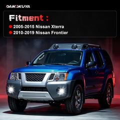 DOT Approved LED Projector Fog Light for 2005–2015 Nissan Xterra & 2010–2019 Nissan Frontier, 1 Pair-3