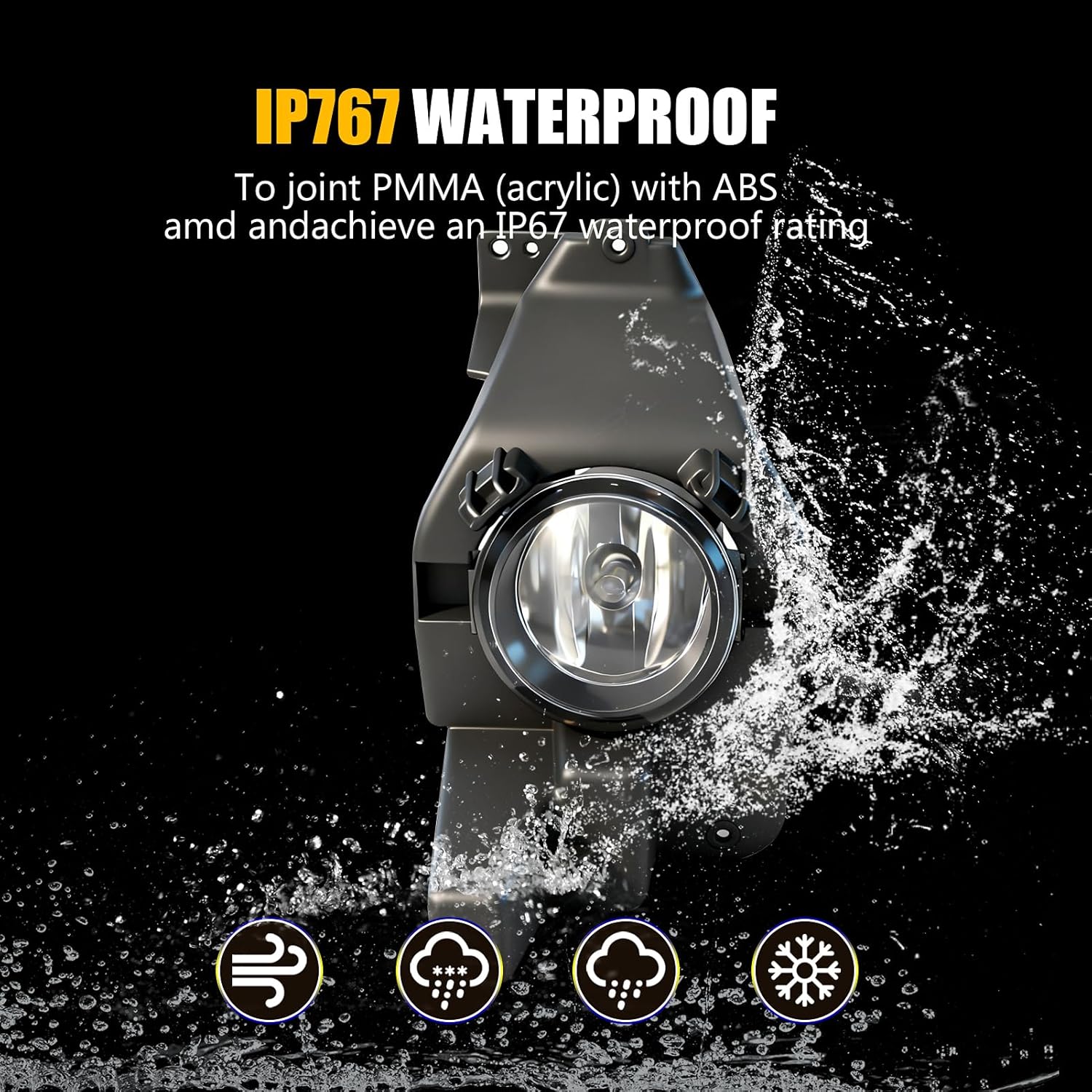 OKSIWA Fog Lights Compatible with 2011 2012 2013 2014 2014 2015 Ford Explorer Upgrade and Modified 1 Pair Fog Lamp, Fog Light Assembly