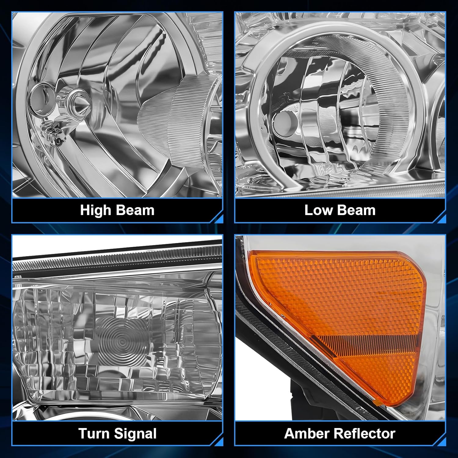Headlight for 2007–2013 Toyota Tundra & 2008–2017 Toyota Sequoia