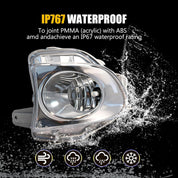 OKSIWA Fog Lights Compatible with 2010 2011 2012 Lexus ES350 Upgrade and Modified 1 Pair Fog Lamp, Fog Light Assembly