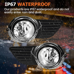 OKSIWA LED Fog Lights Compatible With 2012-2016 Sienna Se Front Bumper Driving Fog Lamps for Passenger and Driver Side (Clear Lens)-7
