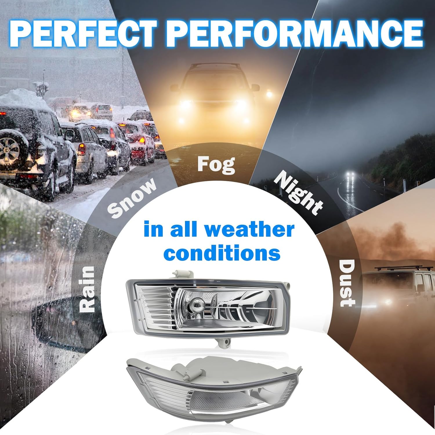 OKSIWA Fog Lights Compatible with 2005-2006 Toyota Camry Bumper Driving Fog Lamps Assemblies with Switch and Wiring Harness-8
