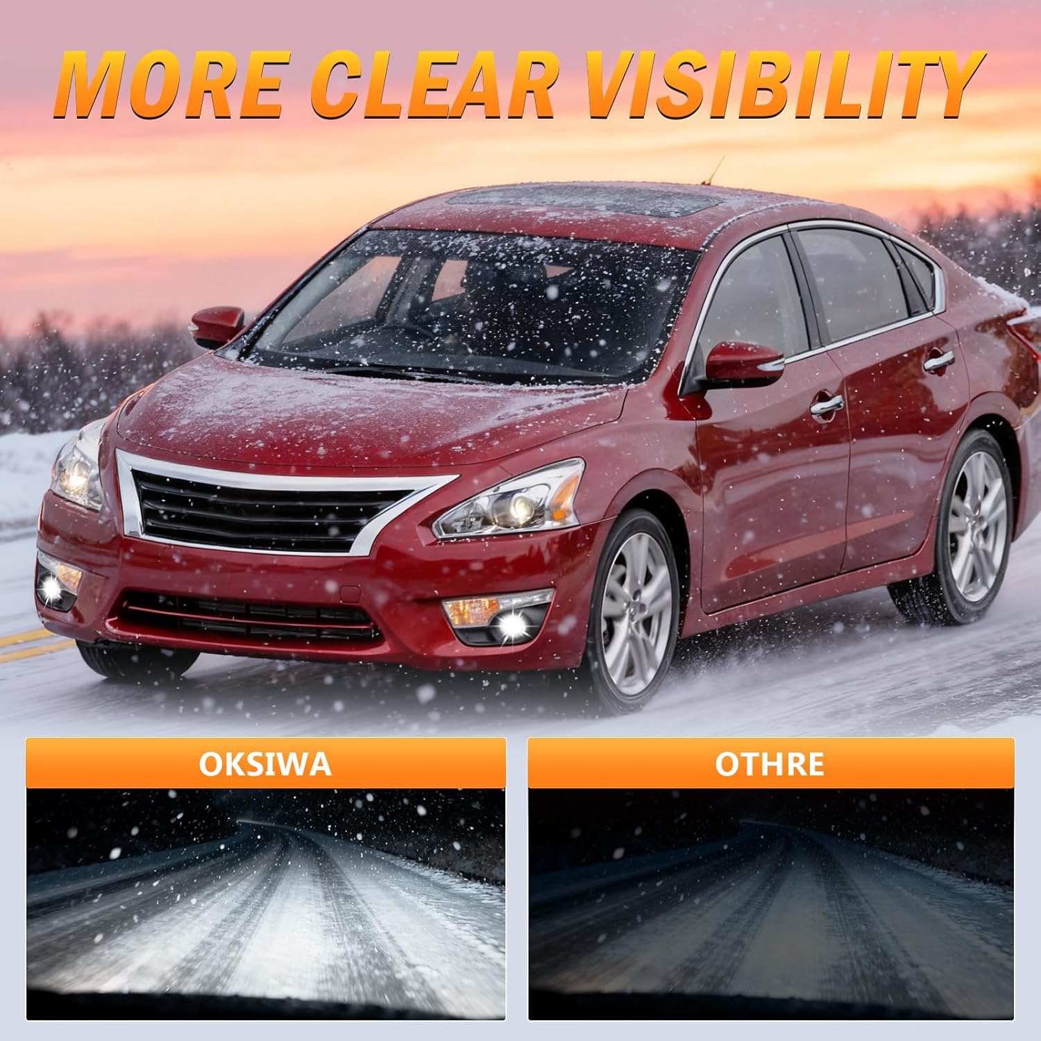 OKSIWA LED Fog Lights,Compatible with Nissan Altima Sedan 2013 2014 2015,Front Bumer Driving Light Fog Lamp Assembly Kit with Wiring Harness, Switch,Plug and Play