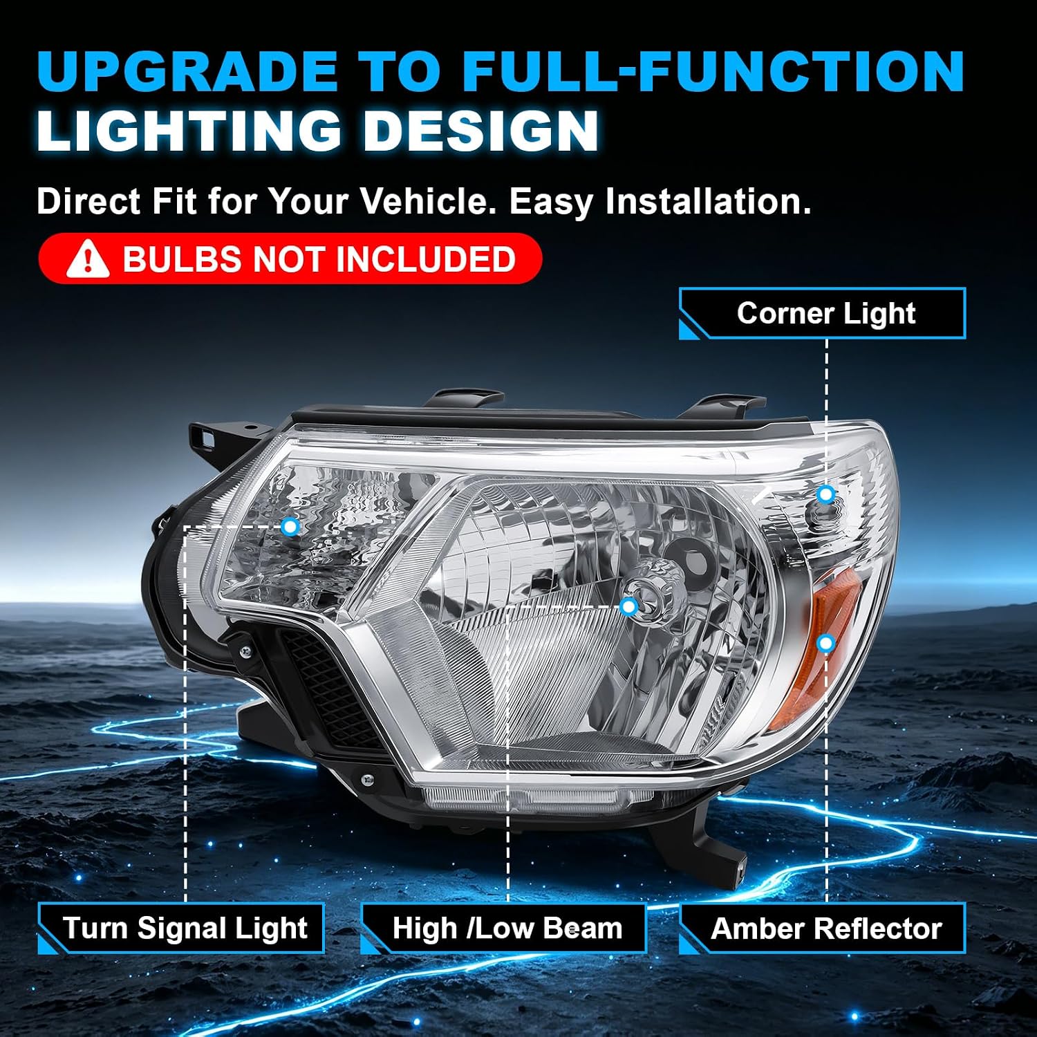 Headlight for 2012–2015 Toyota Tacoma-4