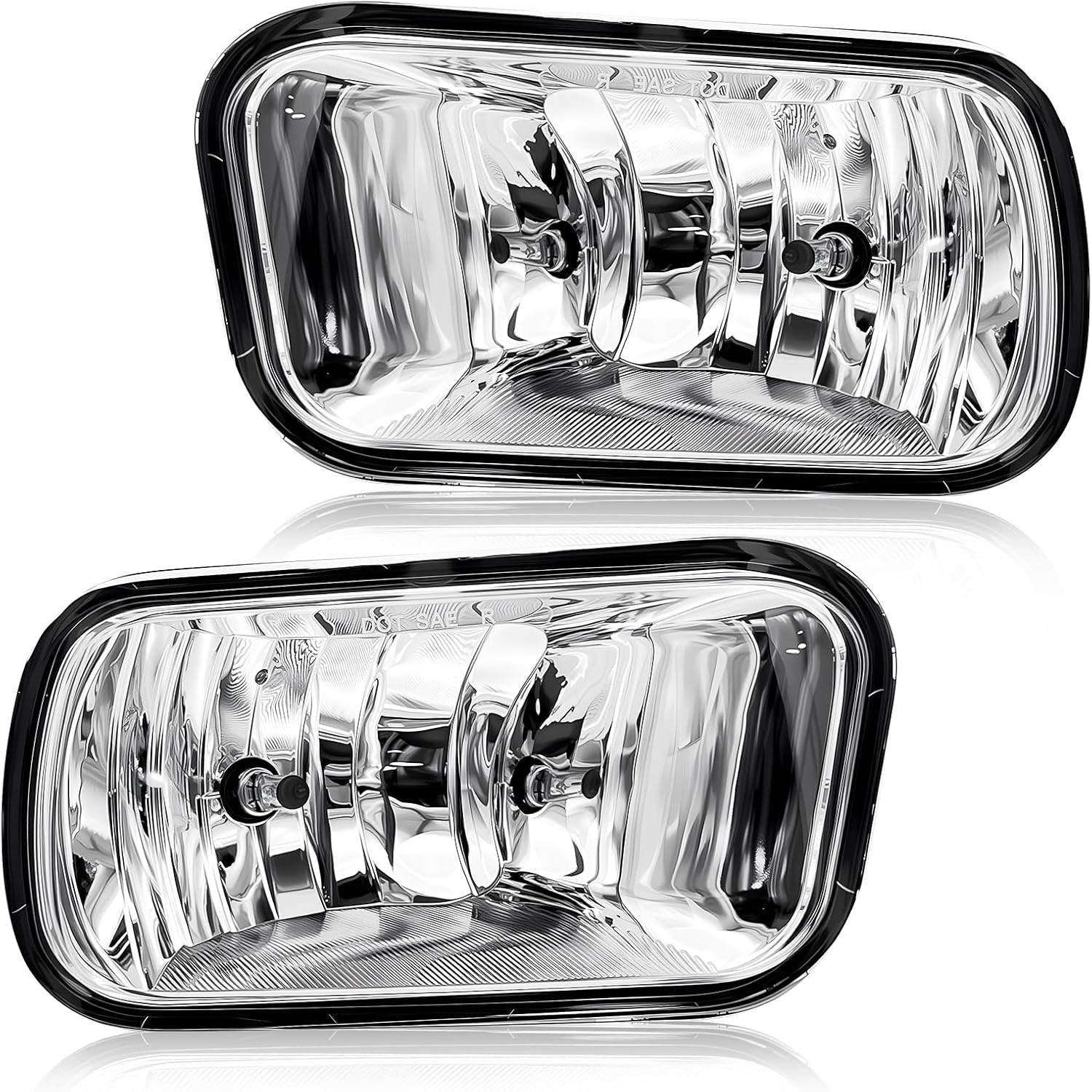 OKSIWA Fog Light fit for 2013 2014 2015 2016 2017 2018 Dodge Ram 1500 Pickup 2019 2020 2021 RAM 1500 Classic(Not Fit for Rebel Model), A Pair Of Fog Lamps With 9006 12V 35W Halogen Bulbs-1