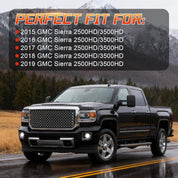 OKSIWA LED Fog Lights Compatible with 2015-2019 GMC Sierra 2500HD/ 3500HD, Bumper Driving LED Fog Lamp Assembly Replacement Fog Light Kit, DOT Certified(1 Pair)