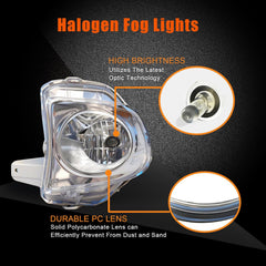 OKSIWA Fog Lights Compatible with 2010 2011 2012 Lexus ES350 Upgrade and Modified 1 Pair Fog Lamp, Fog Light Assembly-3