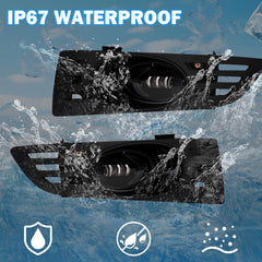 OKSIWA LED Fog Lights for Honda Accord 2003 2004 2005, Front Bumper Fog Lamps with Switch & Wiring Harness, Plug-and-Play Installation-8