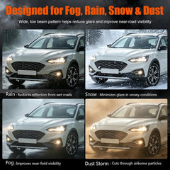 DOT Approved Fog Light for 2011–2014 Ford Explorer, 2008–2014 Ford Focus & 2006–2014 Ford Mustang, 1 Pair-6