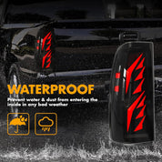 OKSIWA Sequential LED Tail Light for 2003 2004 2005 2006 Chevy Silverado, with Start-up Animation, Dynamic Turn Signal, Wing Shaped Design Rear Lights, Brake Reverse, Smoked Lens