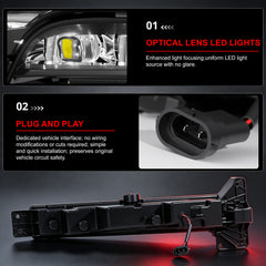DOT Approved LED Fog Light for 2015–2022 Dodge Charger / Charger SXT, 1 Pair-3