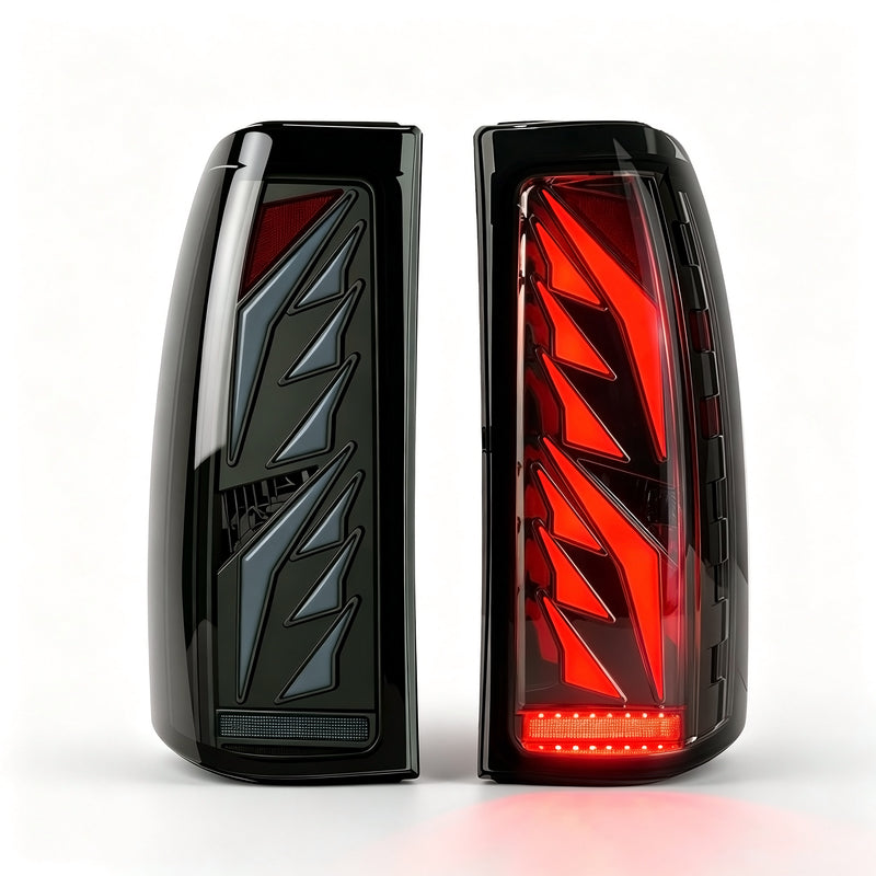 Sequential Smoked LED Tail Lights for 1999-2006 GMC Sierra & 1999-2002 Chevy Silverado Plug & Play Waterproof-8