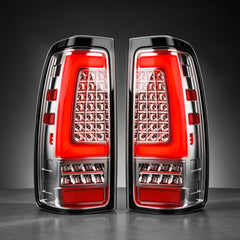 LED Tail Lights for 1999-2006 GMC Sierra & 1999-2002 Chevy Silverado Clear Lens Plug & Play-1