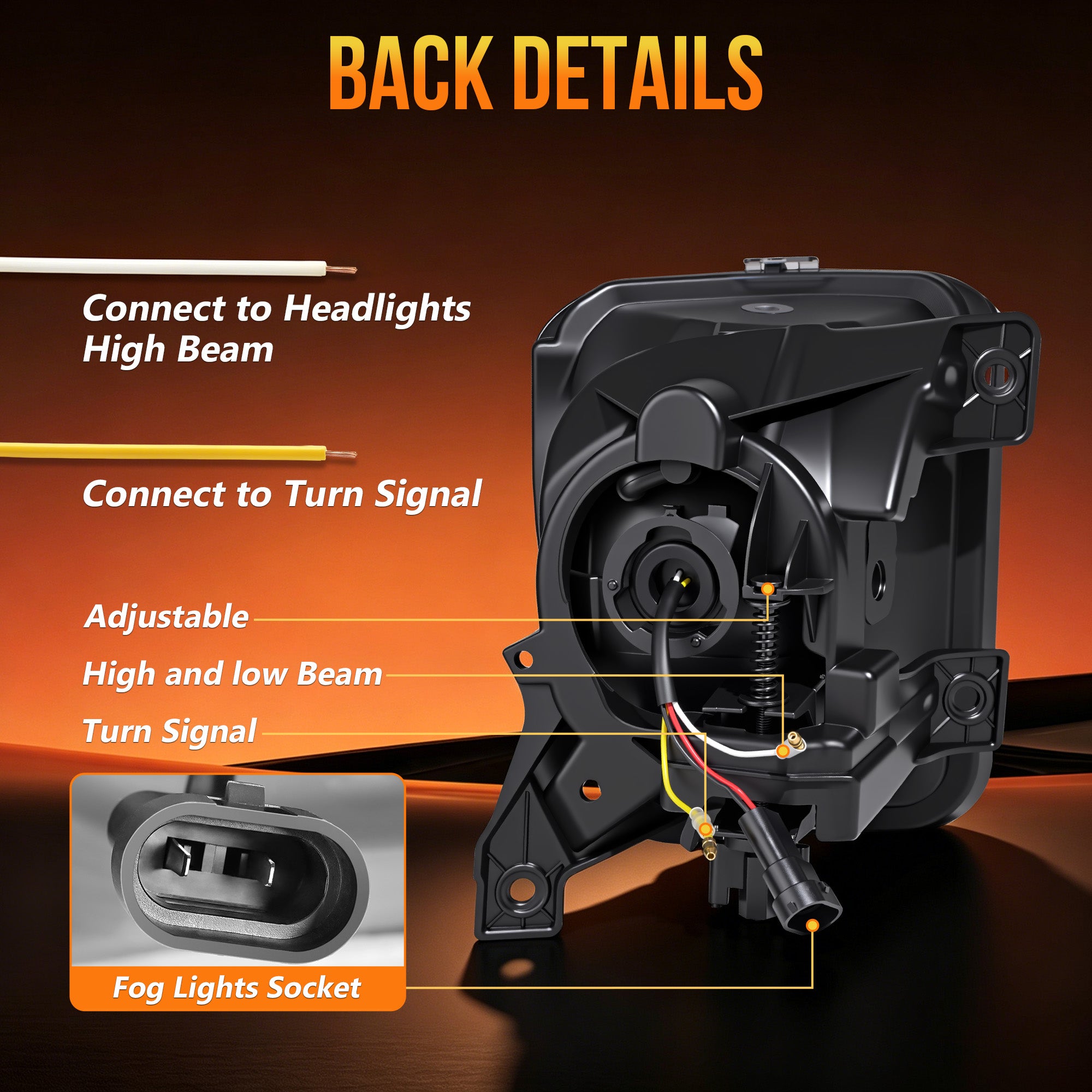 DOT Approved Sequential LED Fog Lights with Startup Animation for 2013-2018 Ram 1500 Clear Lens IP67 Waterproof Plug & Play 1 Pair-4