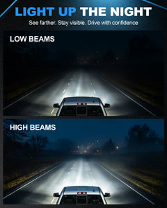LED Dual Project Headlights Compatible with 2007-2014 Chevy Silverado-7