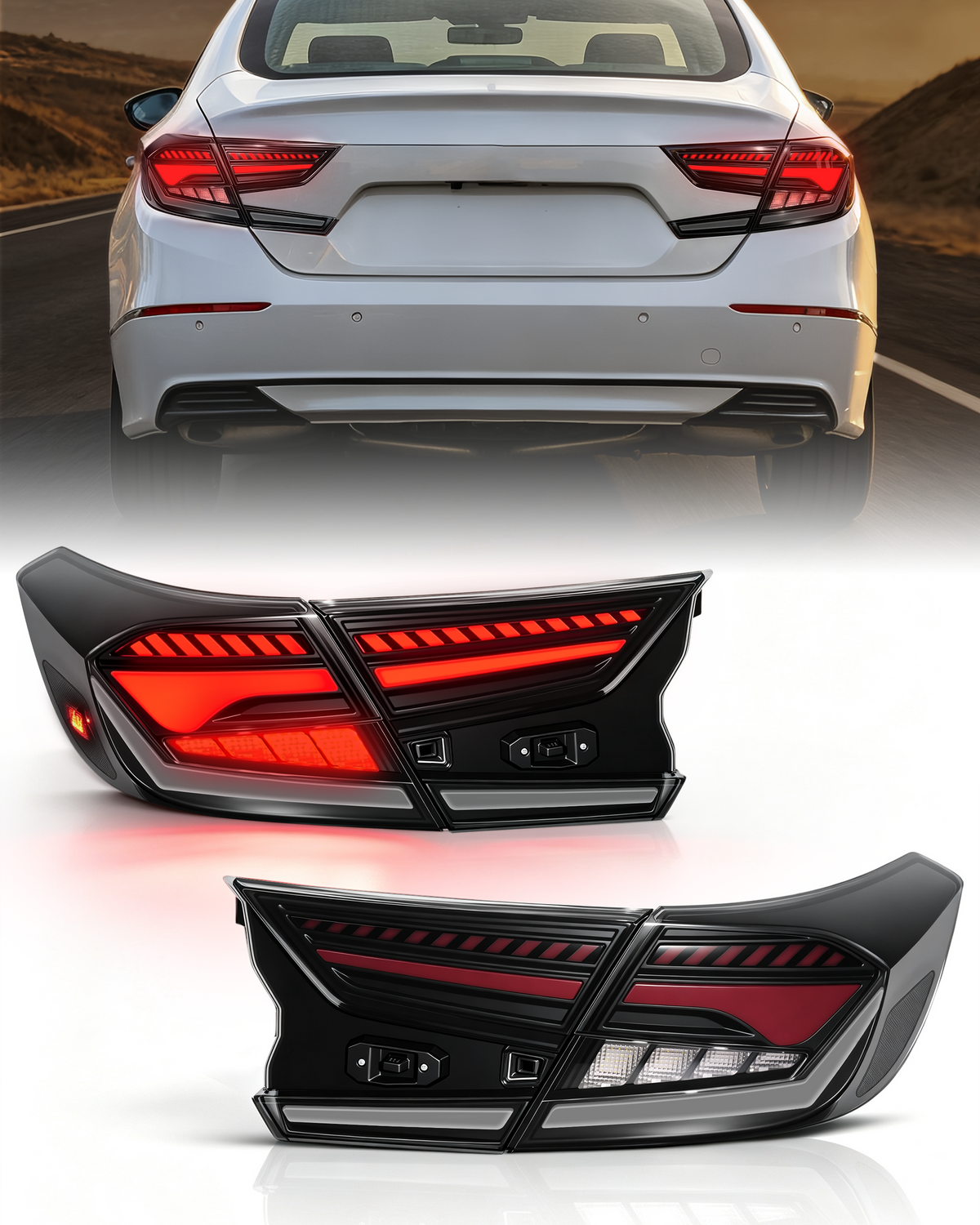 Full LED Tail Lights for 2018–2022 Honda Accord 10th & 10.5th Gen