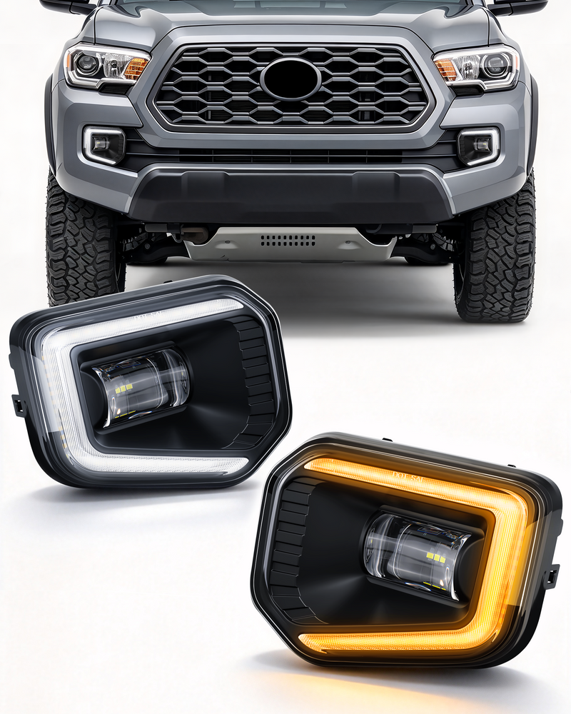 DOT Approved LED Fog Lights with DRL for 2016-2023 Toyota Tacoma-1