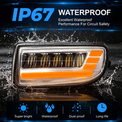 DOT Approved LED Fog Light with DRL for 1998–2007 Toyota Land Cruiser FJ100, 1 Pair-7