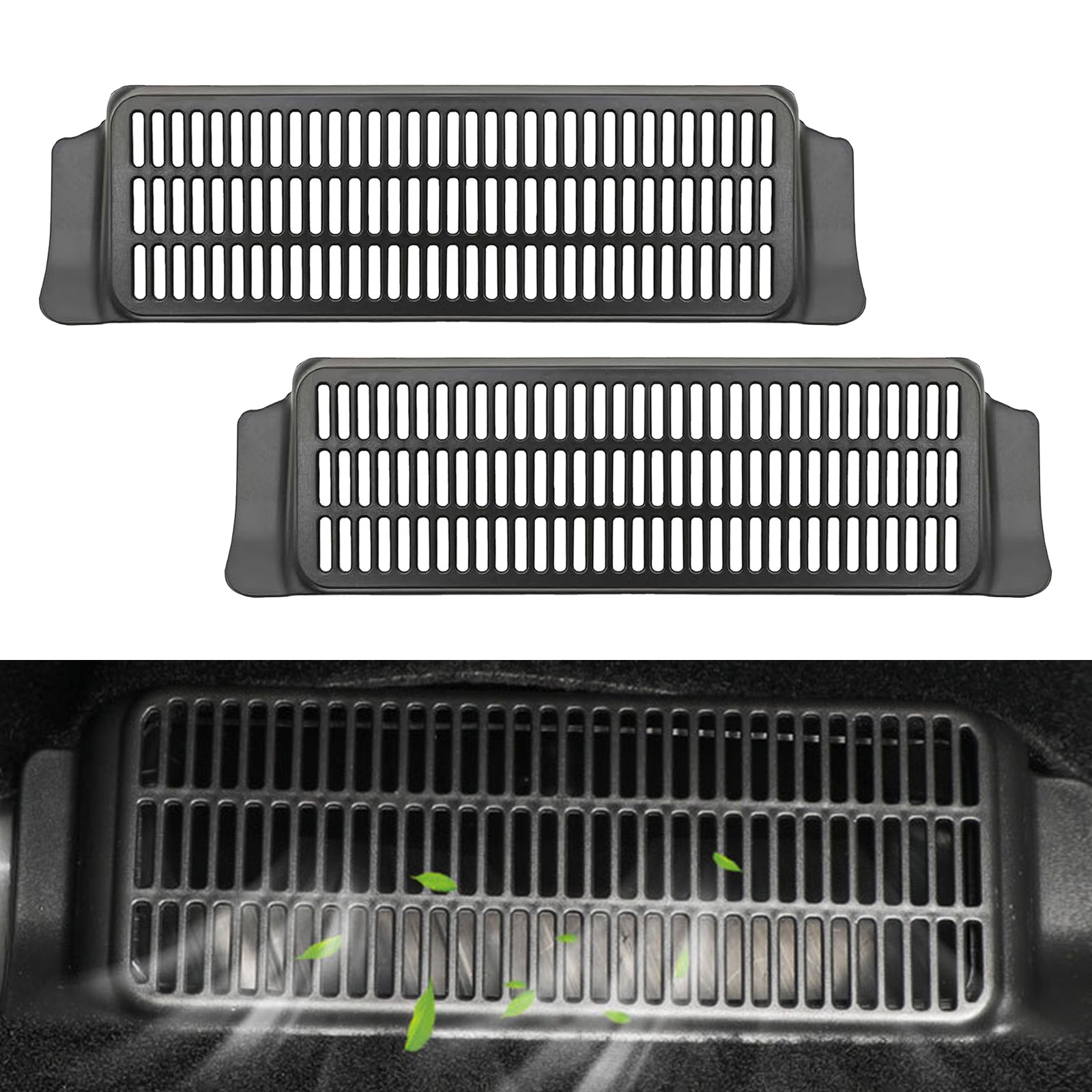 2× For 2017-2023 Tesla Model 3 Under Seat Air Flow Vent Cover Grille Protection