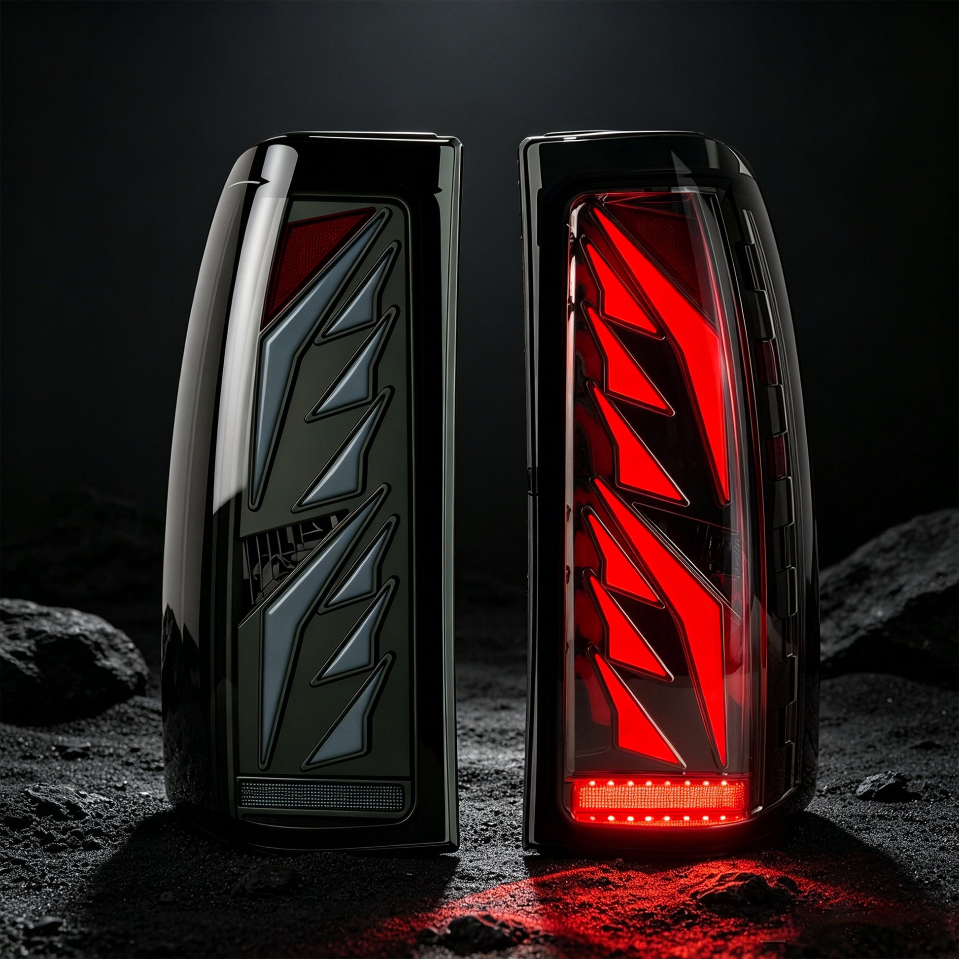 Sequential Smoked LED Tail Lights for 1999-2006 GMC Sierra & 1999-2002 Chevy Silverado Plug & Play Waterproof-1