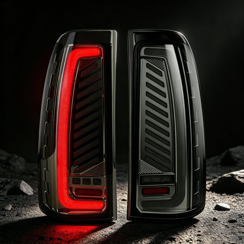 Animated Sequential Smoked LED Tail Lights for 2003-2006 Chevy Silverado Plug & Play-1
