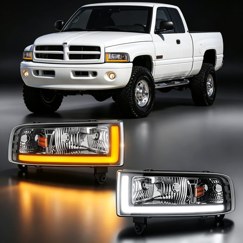Headlight for 1994–2001 Dodge Ram 1500 & 1994–2002 Ram 2500 3500-1
