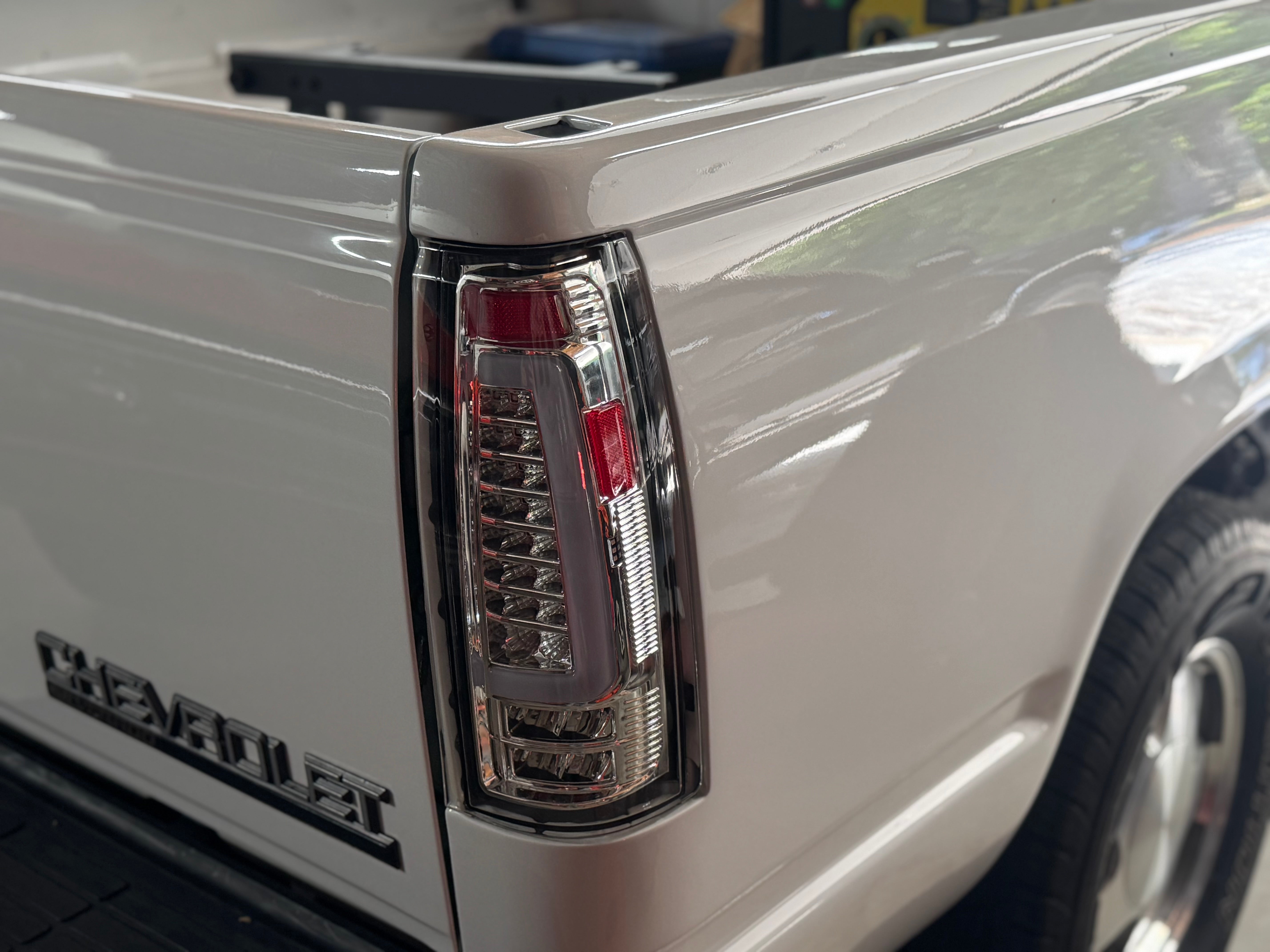 LED Tail Lights with Clear Lens for 1988-1998 Chevy GMC C/K Sierra, 92-99 Suburban Yukon, 95-99 Tahoe,Blazer,Cadillac Escalade Plug & Play-9