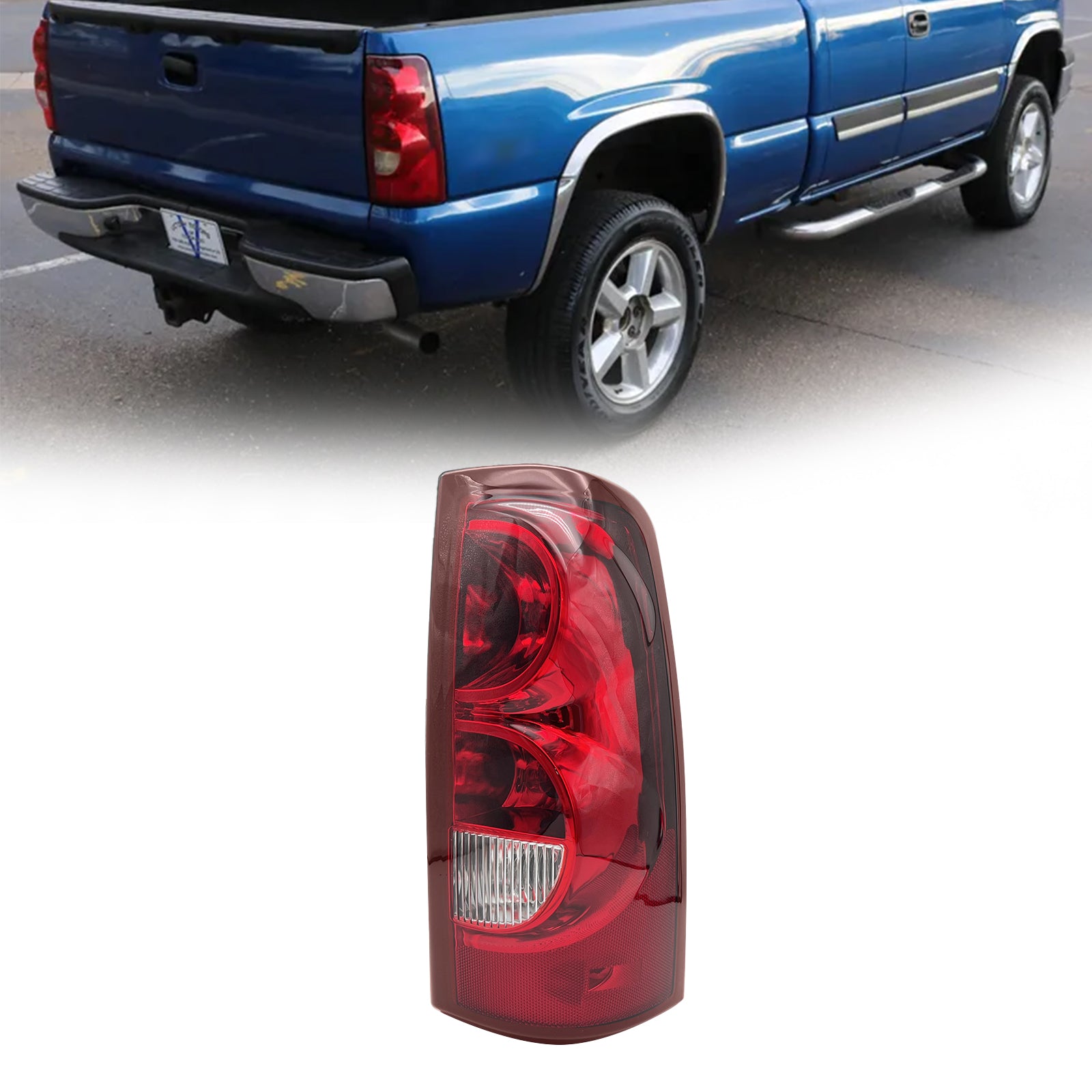 Right Tail Light Rear Lamp For 2003-2006 Chevy Silverado 1500 2500 3500 HD Red