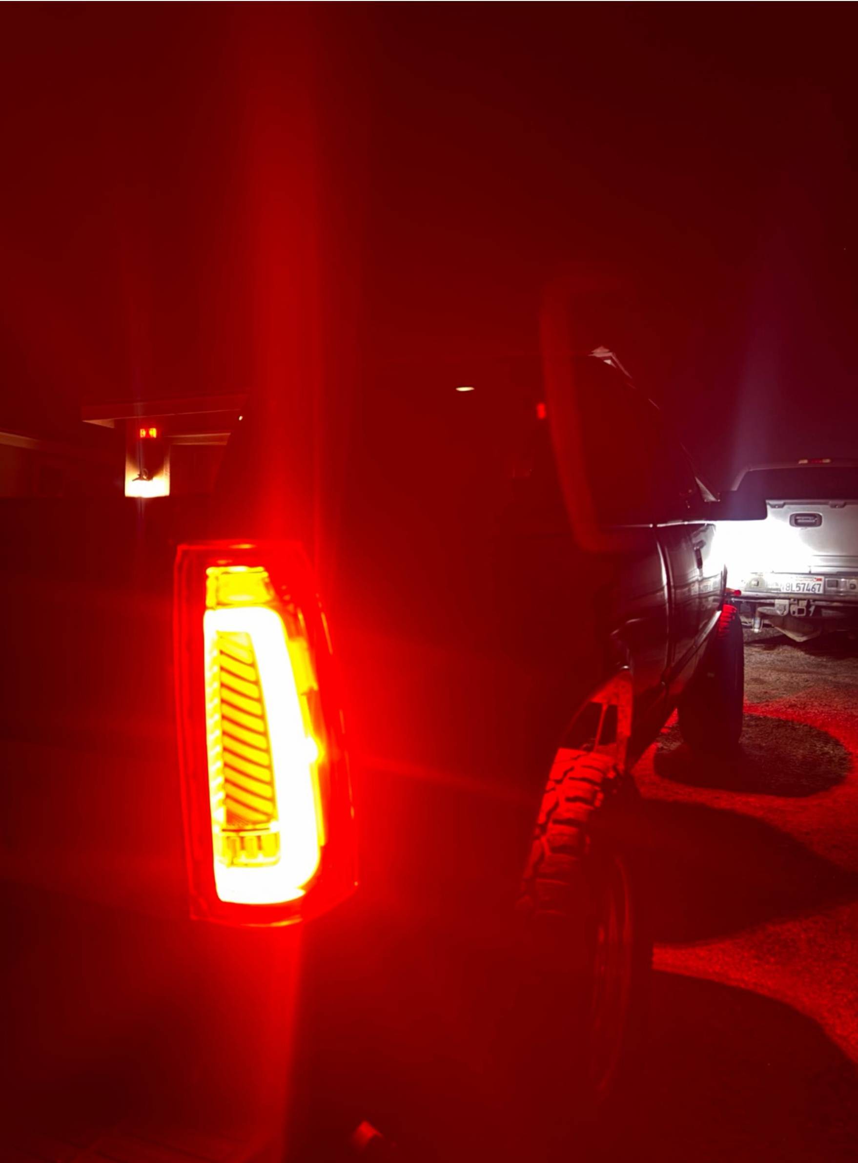 OKSIWA Transparent Full Led Tail Lights Fit for 1988-1999 Chevy GMC C/K Pickup Truck Silverado Tahoe Suburban Sierra Yukon Dynamic Turn Signal Brake Light Reverse Light Starting Animated Rear Light Assembly